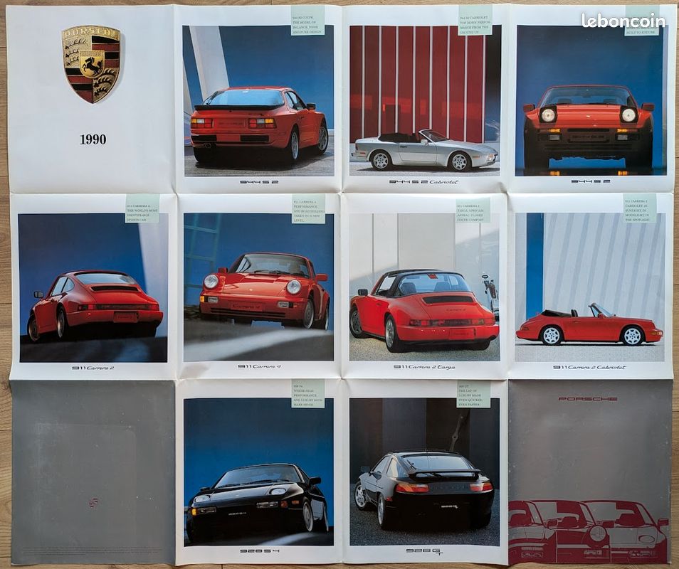 Poster gamme Porsche 1989-1990 - Carrera 4 (image 2)