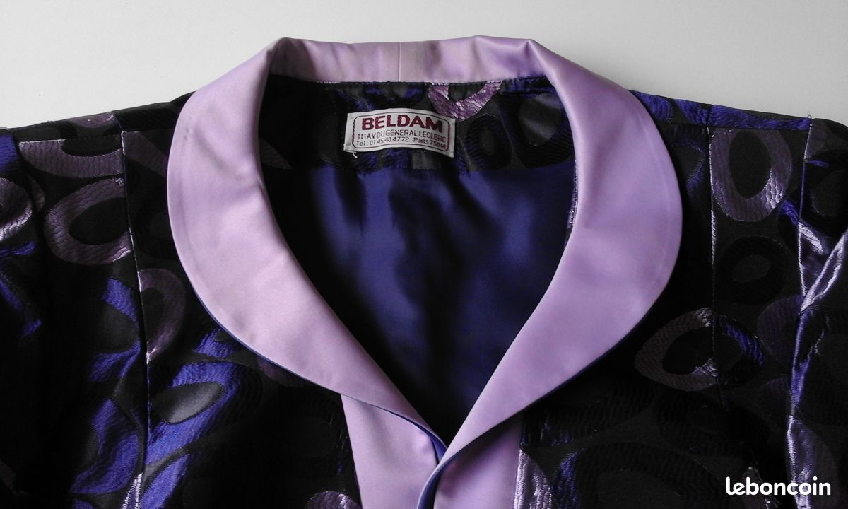 VESTE de cérémonie femme T 52 / 54 marine et parme - TBE (image 4)