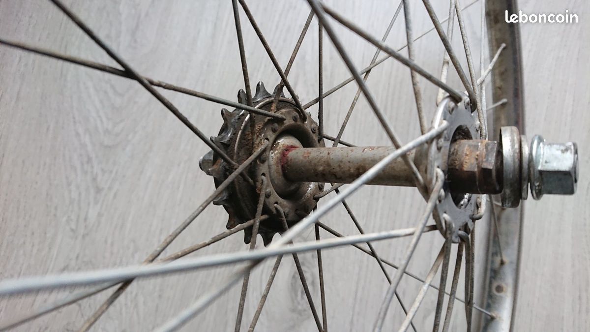 Roues 650B Alu Pour Vélo Ancien - Années 1945-55 - à Restaurer