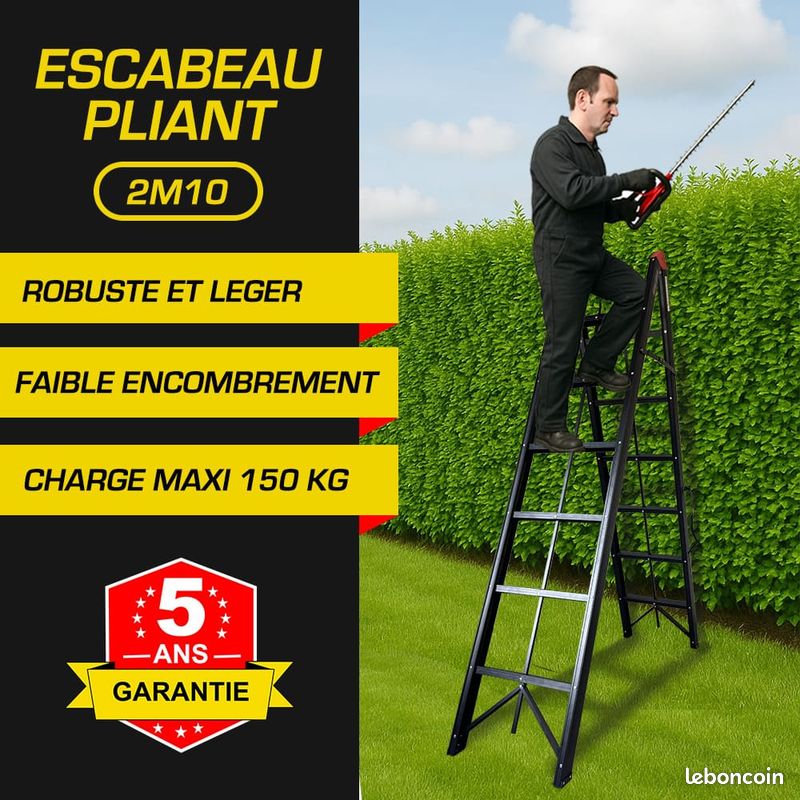 Pack 2 Échelles Télescopiques Woerther Grafitek 3m80 + Housse – Alu/Graphite 150 Kg