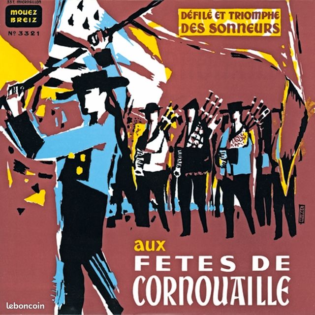 Cherche disques bretons anciens 78 33 45 tours Mouez Breiz odeon gramophone vinyl cire musique bretonne biniou bombarde groupes, bagadou, cornemuse harpe chant conte tours vinyls breizh bretagne (image 2)