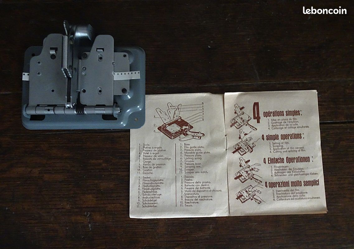 Colleuse automatique tri film formats 8 mm, 9,5 mm et 16 mm. Marguet (image 2)
