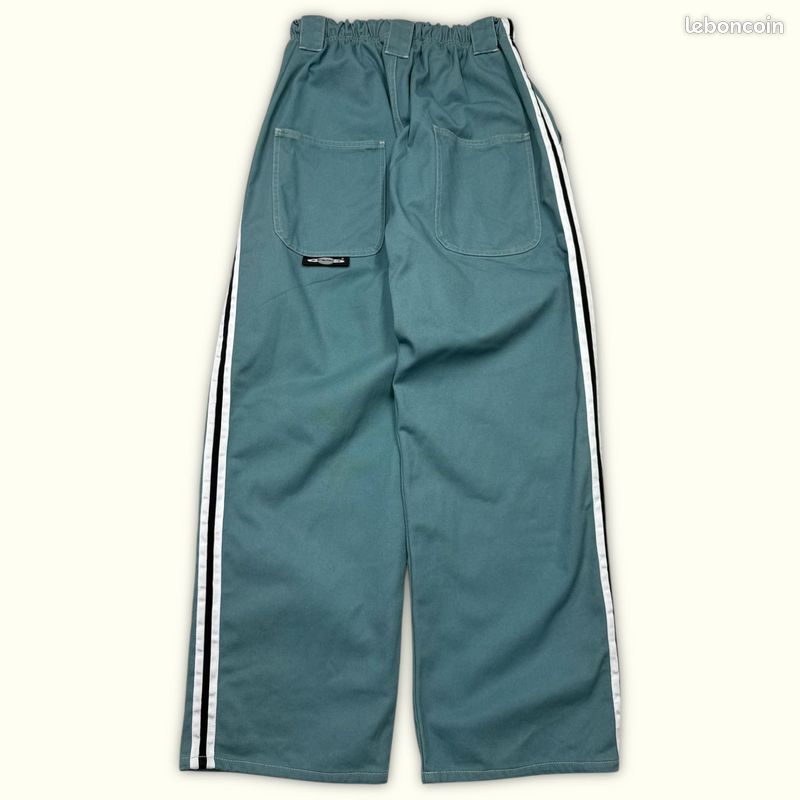 Pants Homme Stüssy L31 Bleu canard/Blanc Coton Très bon état Baggy Normal Uni (image 2)