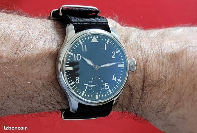 47mm Montre Parnis Flieger Montre Parnis Style IWC Flieger