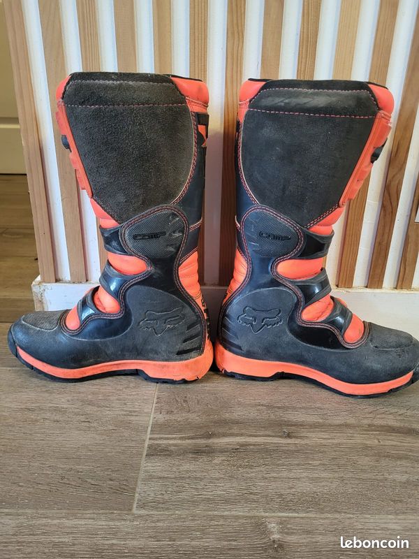 Moto Cross Fox Botte Moto Orange Bottes Motocross Bottes Junior