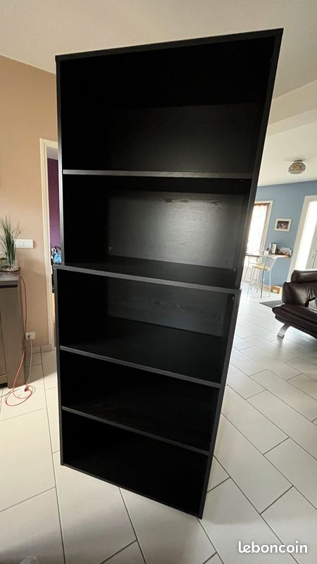 Meuble IKEA bibliothèque/ étagère noir (image 4)