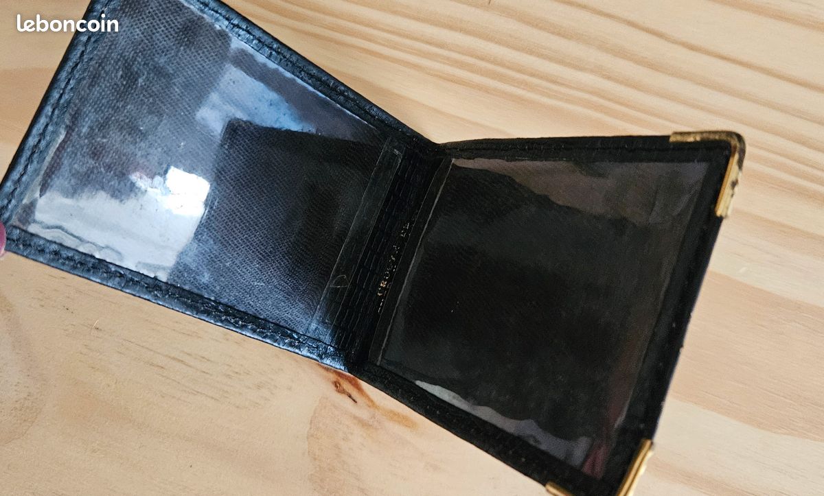 CUIR : Porte-cartes noir (image 6)