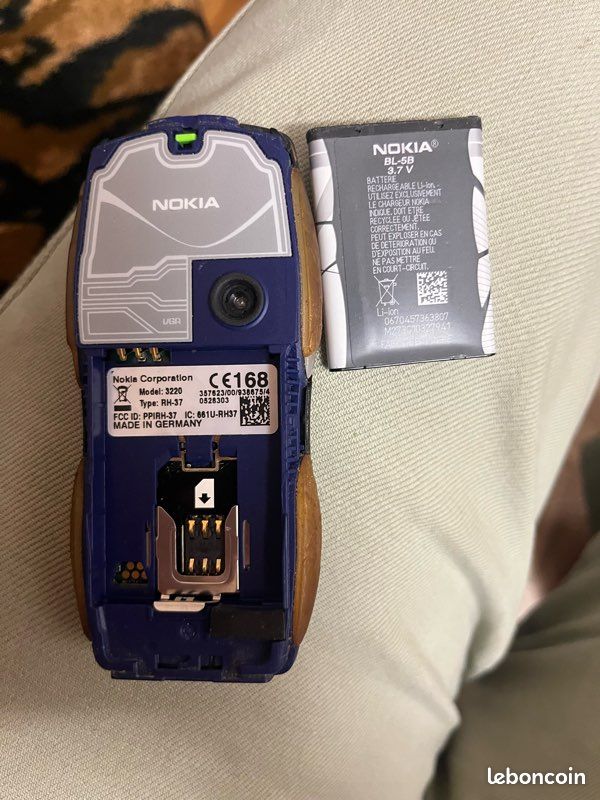 Nokia 3220 Orange – Téléphone portable vintage – Batterie incluse (image 3)