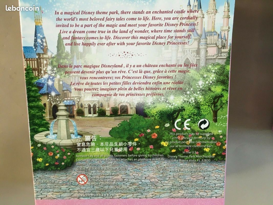 Mini poupée blanche neige à habiller disney disneyland paris Neuf Idée cadeau (image 4)