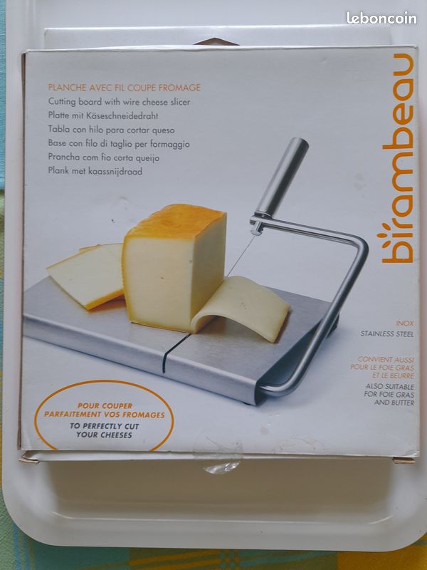 Coupe Fromage Ou Foie Gras En Marbre Noir Avec Fil De Coupe | Maisons