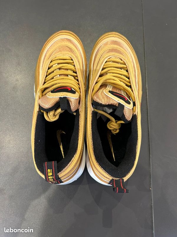 Nike Air Max 97 Golden Bullet Édition dorée iconique Chaussures