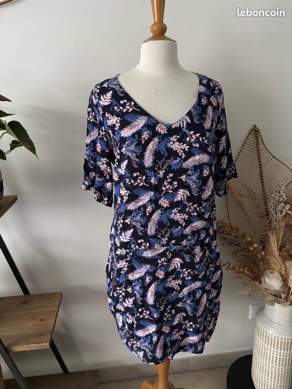Robe Miss Captain Orange - Taille 42, Style Boule, Occasion Très Bon état