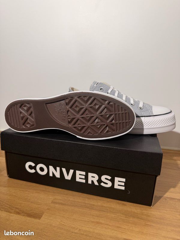 👟 Converse Chuck Taylor All Star Lift Ox Wolf Grey – Taille 39 – Réf. 566757C (image 3)