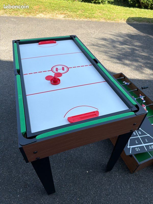 Table Multi-Jeux 5 en 1 – Baby-foot, Billard, Ping-Pong, Hockey & Shuffleboard (image 5)