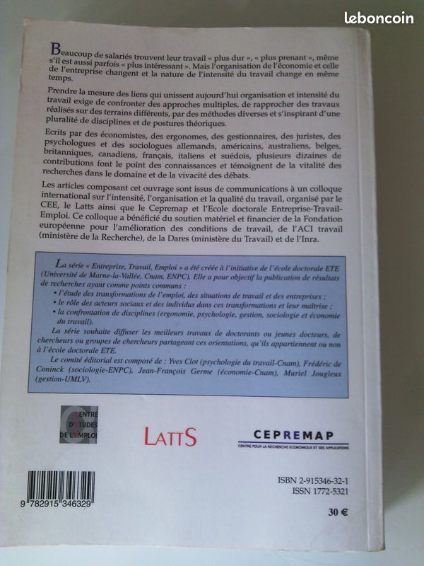 Organisation et intensité du travail (image 2)