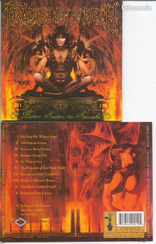 CRADLE OF FILTH Bitter suites to succubus (image 1)