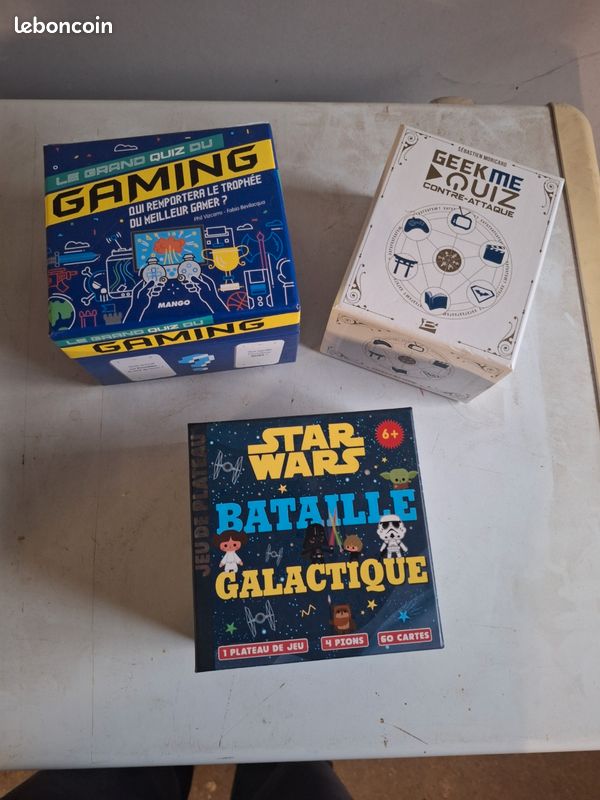Lot de 3 jeux d’ambiance / quiz / culture geek – Excellent état (image 1)