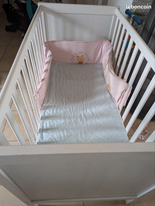 Lit bebe +matelas (image 3)