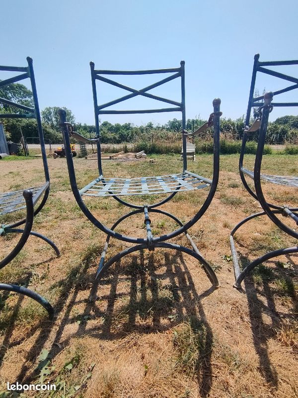 Chaises en fer forgé (image 2)