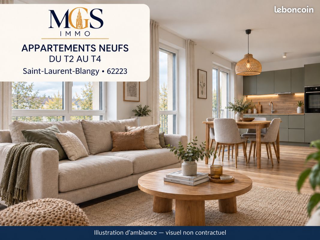 Appartement 4 pièces 74 m² · à Saint-Laurent-Blangy · 73,6 m² · 206 000 €