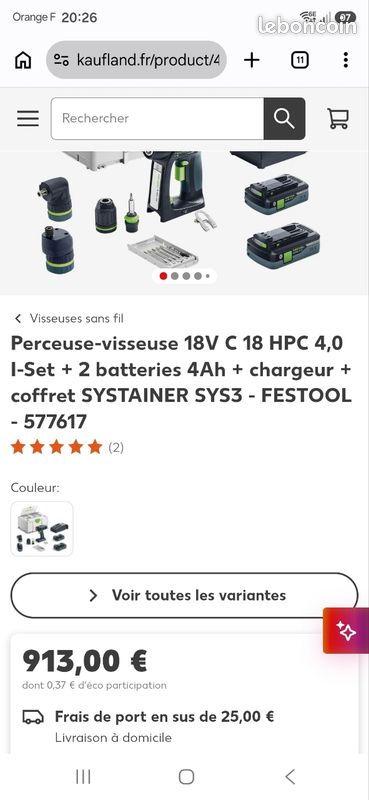 Visseuse FESTOOL Neuve (image 4)