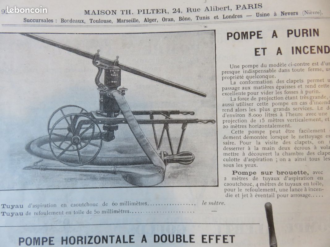 Ancien catalogue Maison Th. Pilter (1919) Machines agricoles & industrielles (image 8)