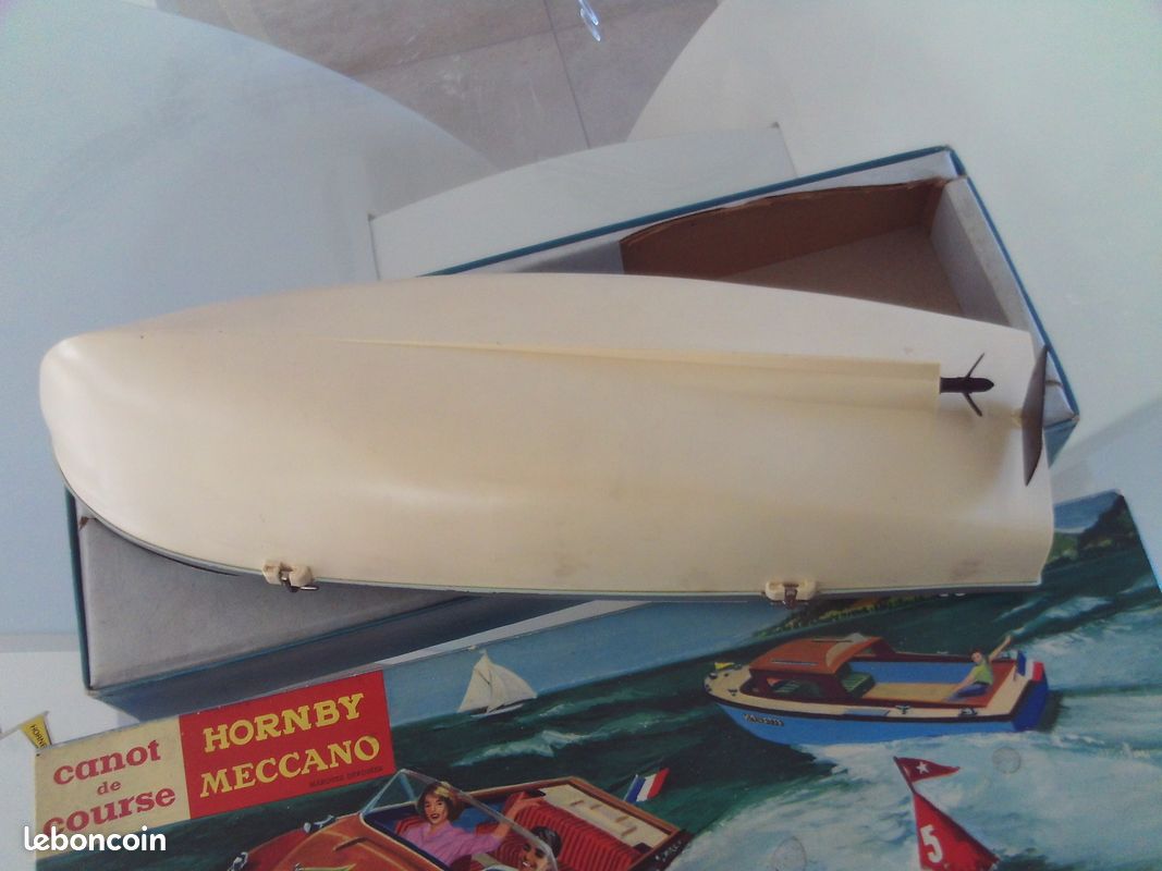 CANOT DE COURSE Meccano Alcyon 900 Bateau Belle Etat Boite Origine Vers 1960 EUR 119,00 - FR