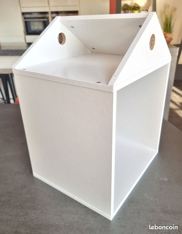 Cube rangement blanc forme maisonnette (image 5)