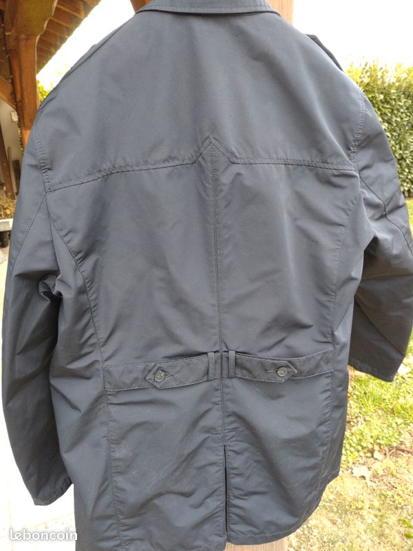 Imperméable pour hommes bleu marine (image 3)