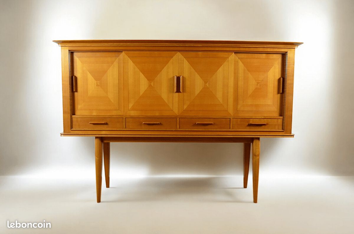 Buffet / Meuble Pieds Compas Vintage 1950 / 1960 (image 1)