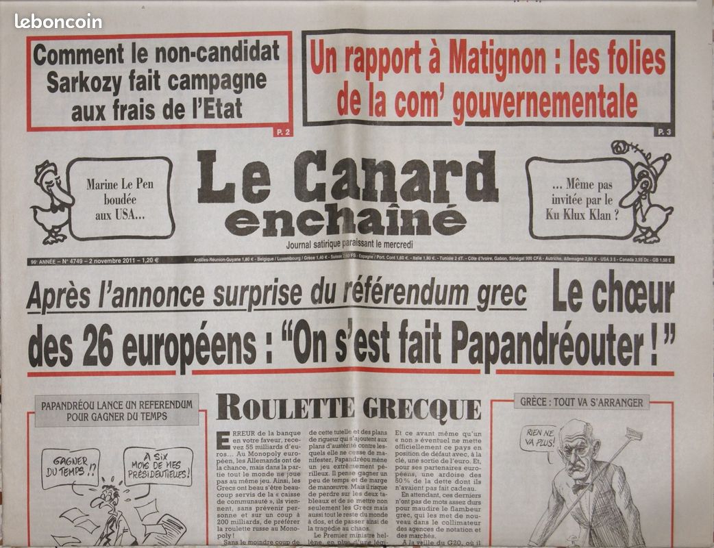 Le Canard Enchaîné 4749 (image 1)