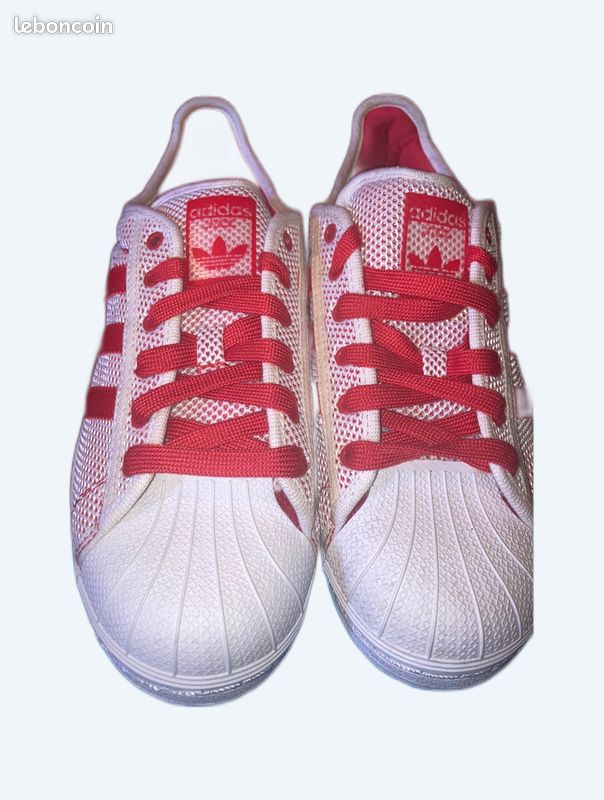 Baskets adidas superstar rouge et blanc - Chaussures