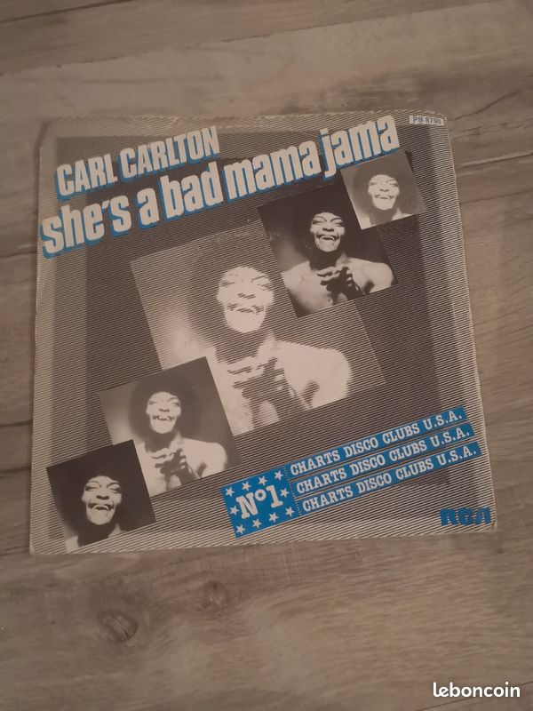 Vinyle Carl Carlton She's a Bad maman jama (image 1)