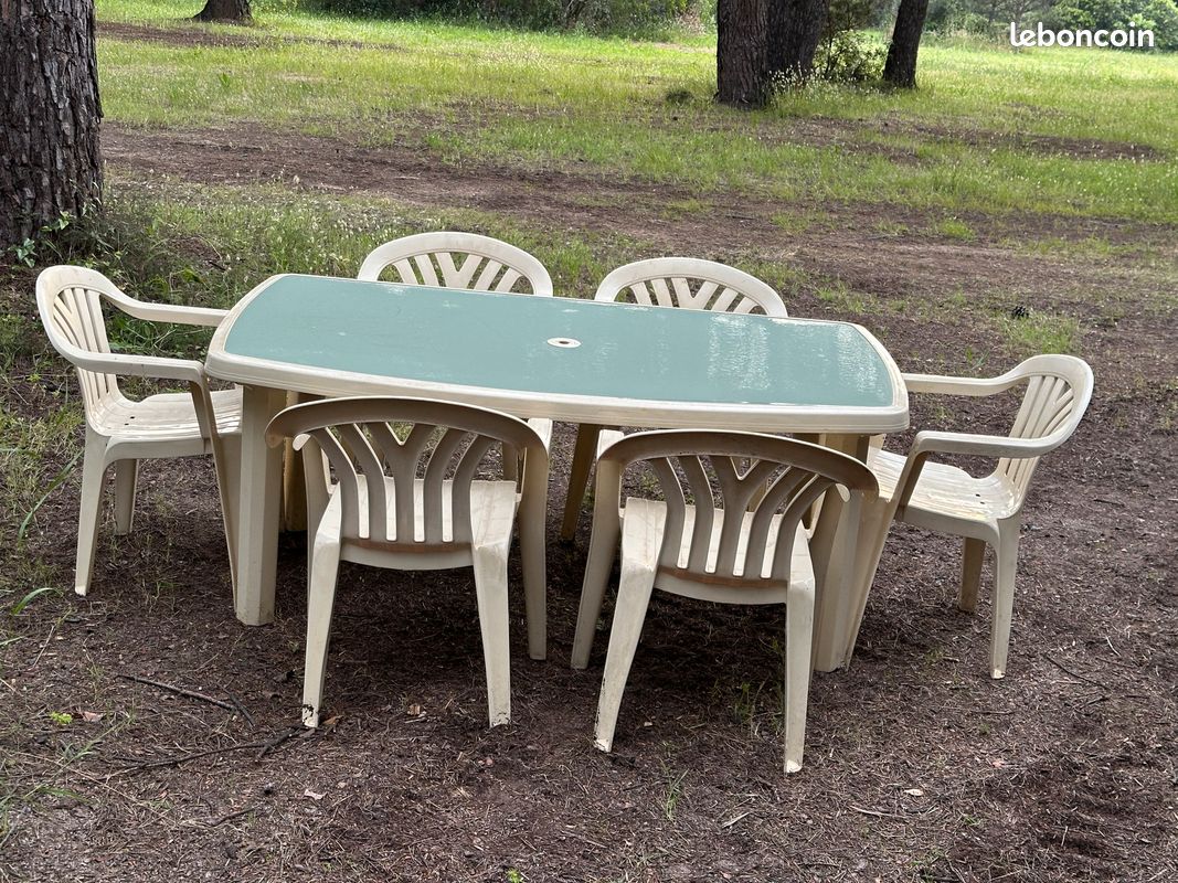 Table de Jardin et 6 chaises (image 2)