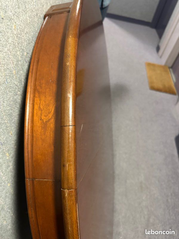 Plateau table ronde en bois massif avec rallonges (image 3)