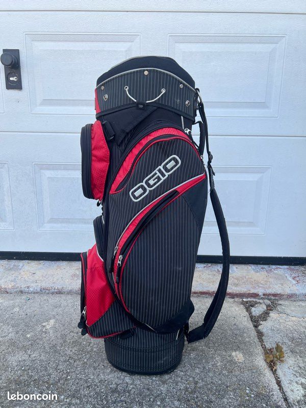 Sac de golf OGIO rouge et noir – Bon état (image 4)