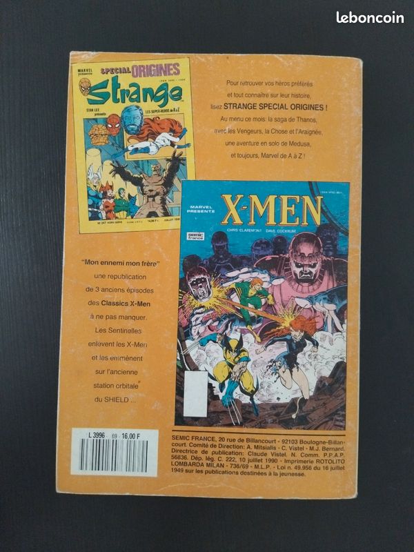 Bandes Dessinées Comics Spécial Strange 1990 N°69 Marvel BD (image 2)
