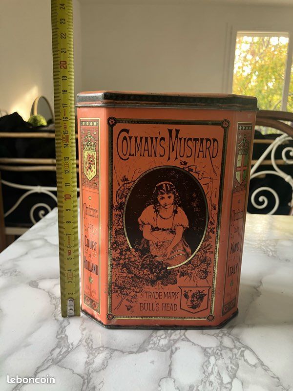 Boîte publicitaire Colman’s Mustard ancienne (image 6)