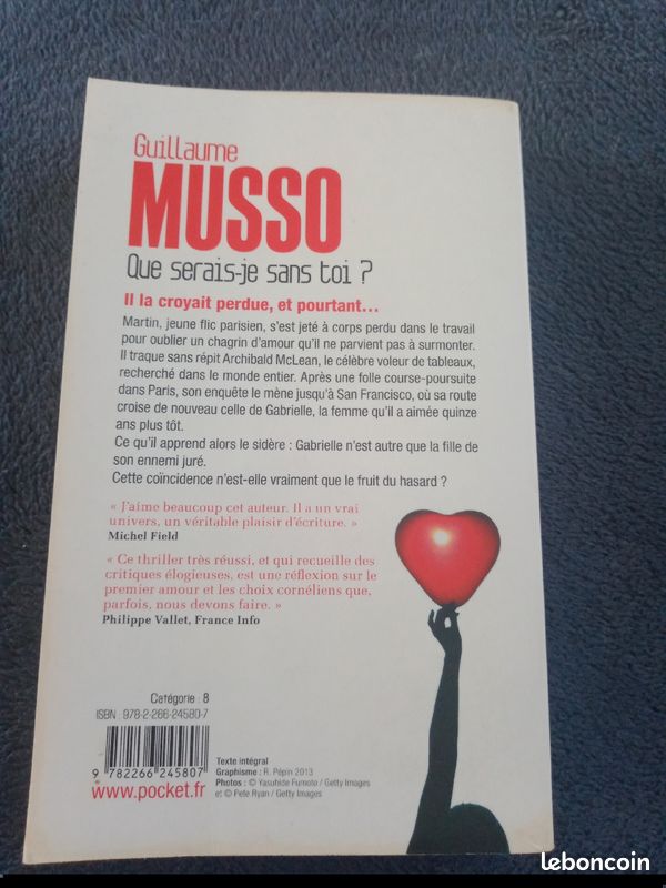 QUE SERAIS JE SANS TOI ? De Guillaume Musso (image 3)