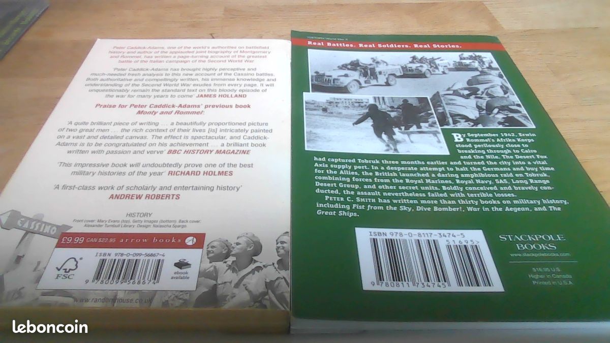 Lot de 2 livres en anglais sur la campagne d'Afrique du Nord et d'Italie (Seconde Guerre mondiale) (image 2)