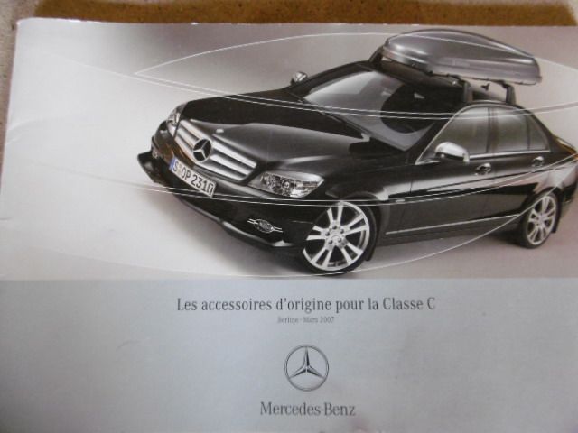 Carnet d accessoires Mercedes classe C & E - Équipement auto