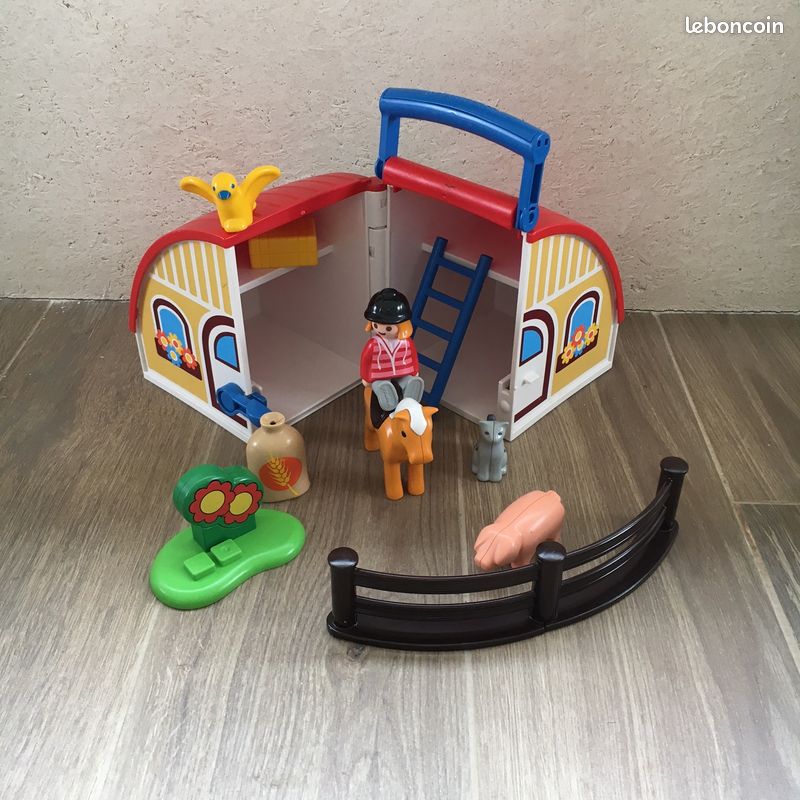 Playmobil 123 6778 écurie ferme transportable (image 1)