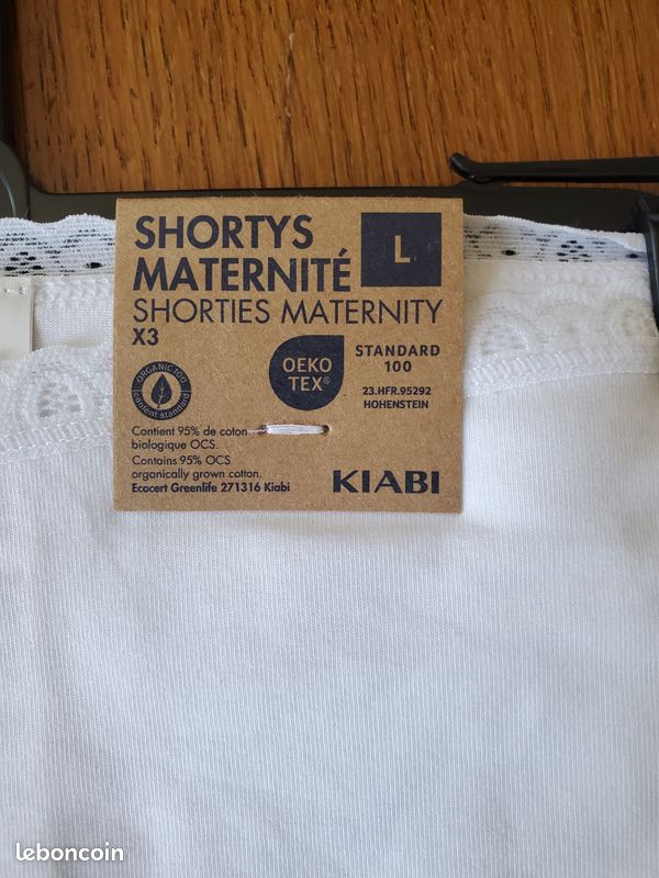 Slip shorty maternité L (image 1)