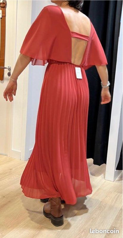 Robe plissée mousseline (image 2)
