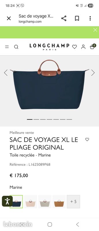 Sac de voyage lonchamps (image 2)