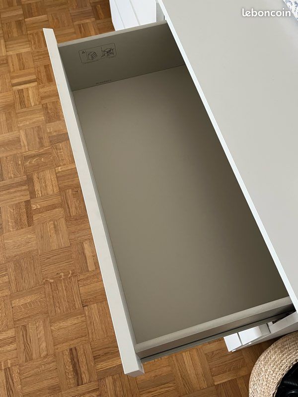 Buffet blanc 6 tiroirs (image 3)