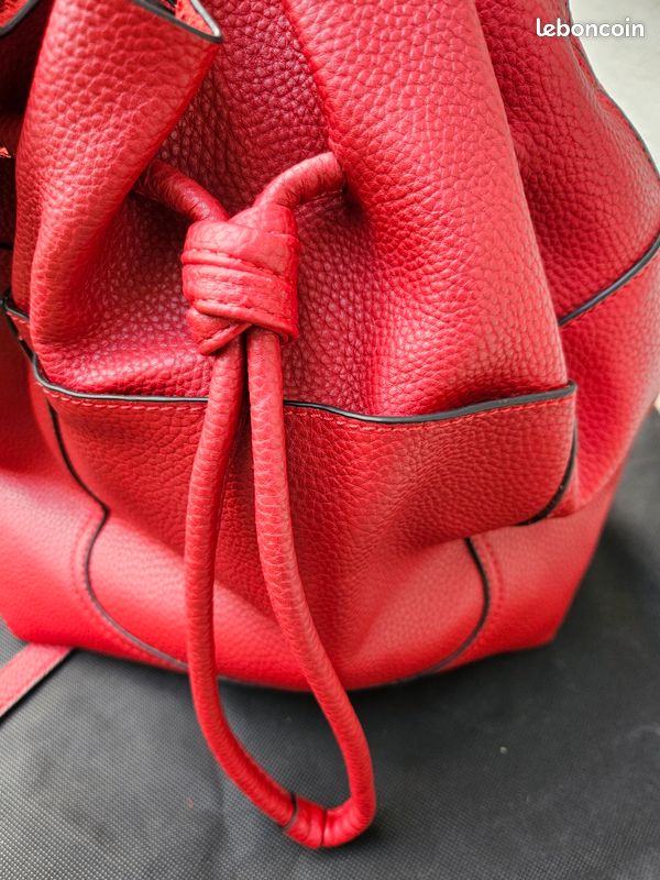 Sac "seau" - Rouge - Zara (image 3)
