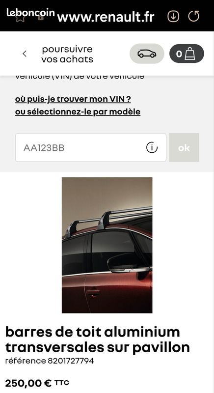 Barre de toit Espace 5 (image 2)