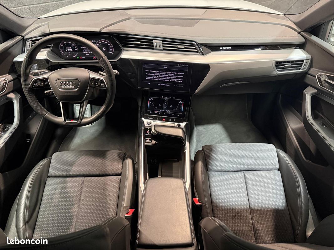 AUDI E-TRON 55 114KWH QUATTRO S LINE SIÈGES ÉLECTRIQUES CHAUFFANTS RÉGULATEUR ADAPTATIF CAMÉRa 360 (image 2)