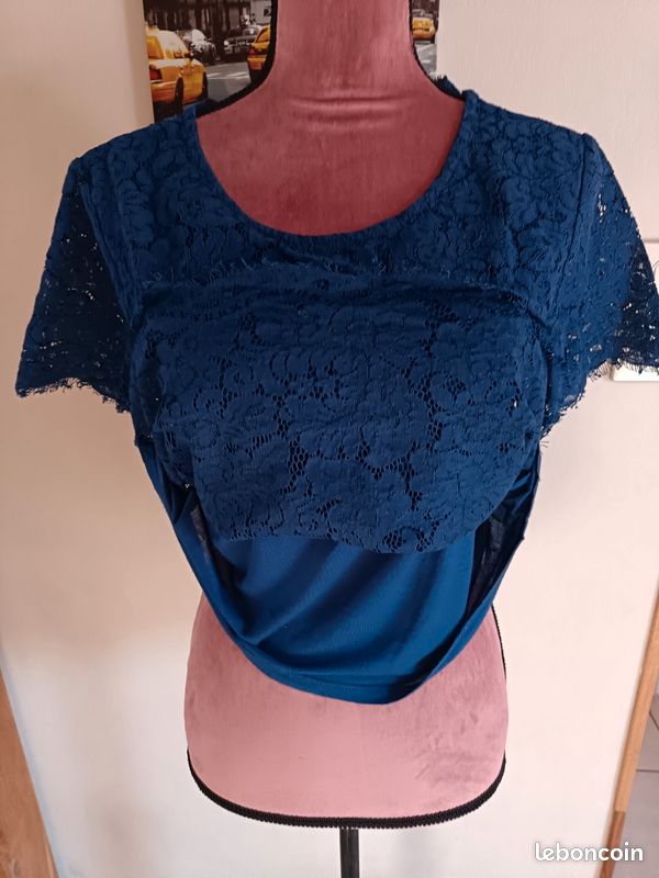 Débardeur Femme Bleu Turquoise 100% Coton - Taille 36 - Marque U Collection - Neuf Avec étiquette